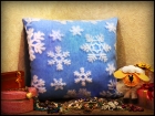 Cветящаяся подушка "Снежинка"